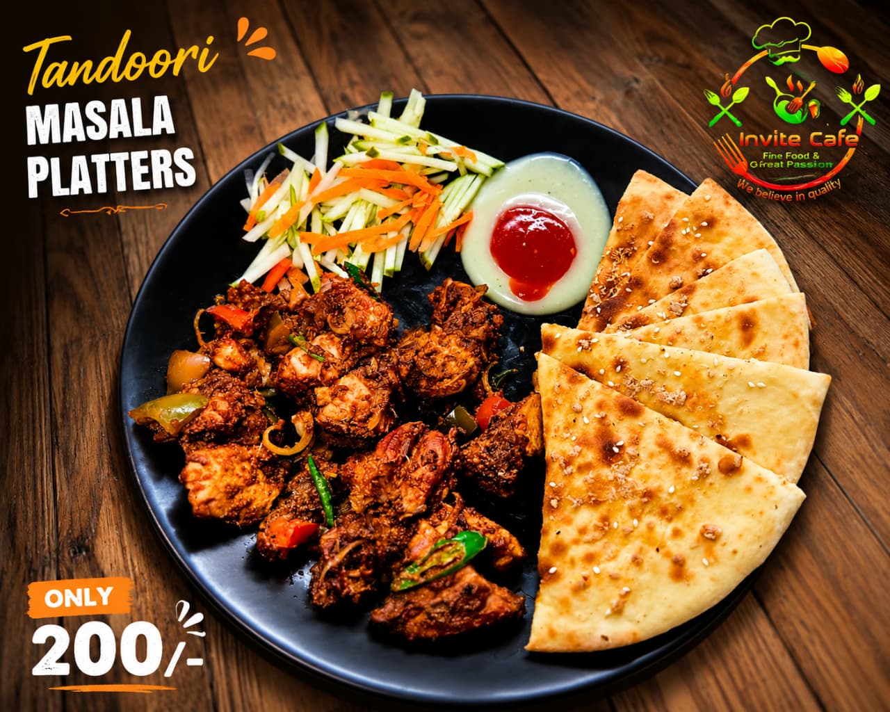 Tandoori Masala Platter - Invite Cafe